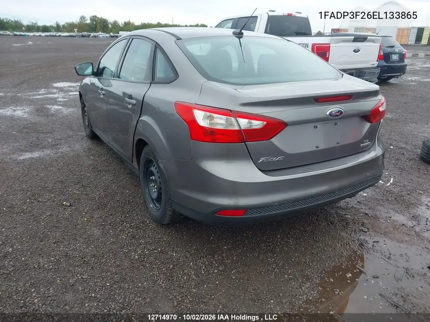2014 FORD FOCUS VIN 1FADP3F26EL133865 — фото 3