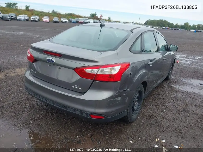 2014 FORD FOCUS VIN 1FADP3F26EL133865 — фото 4