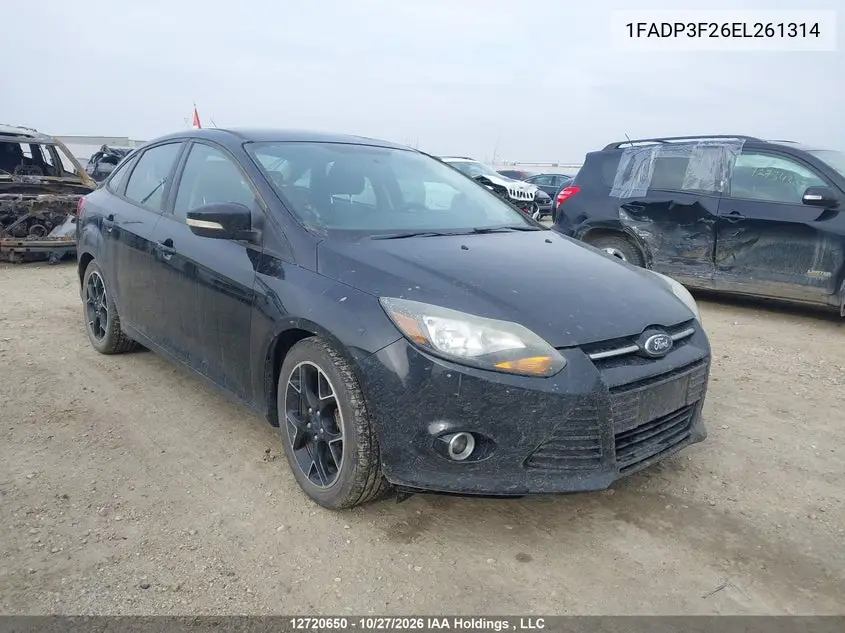 FORD FOCUS 2014, VIN 1FADP3F26EL261314