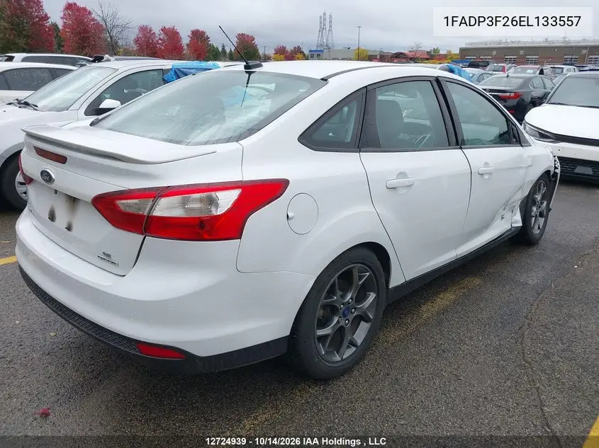 2014 FORD FOCUS VIN 1FADP3F26EL133557 — фото 4