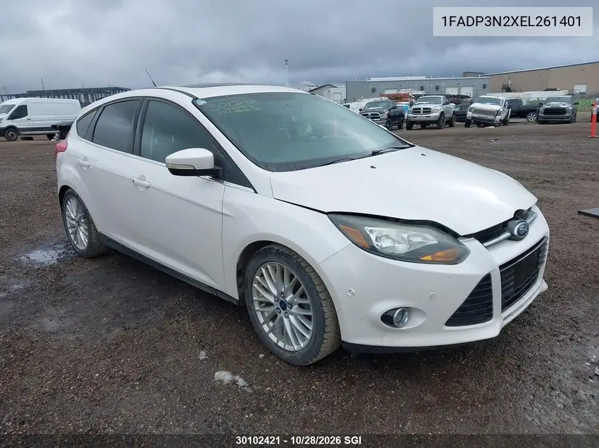 FORD FOCUS 2014, VIN 1FADP3N2XEL261401