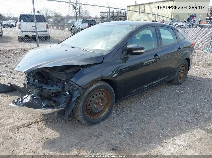 2014 FORD FOCUS VIN 1FADP3F23EL389414 — фото 2