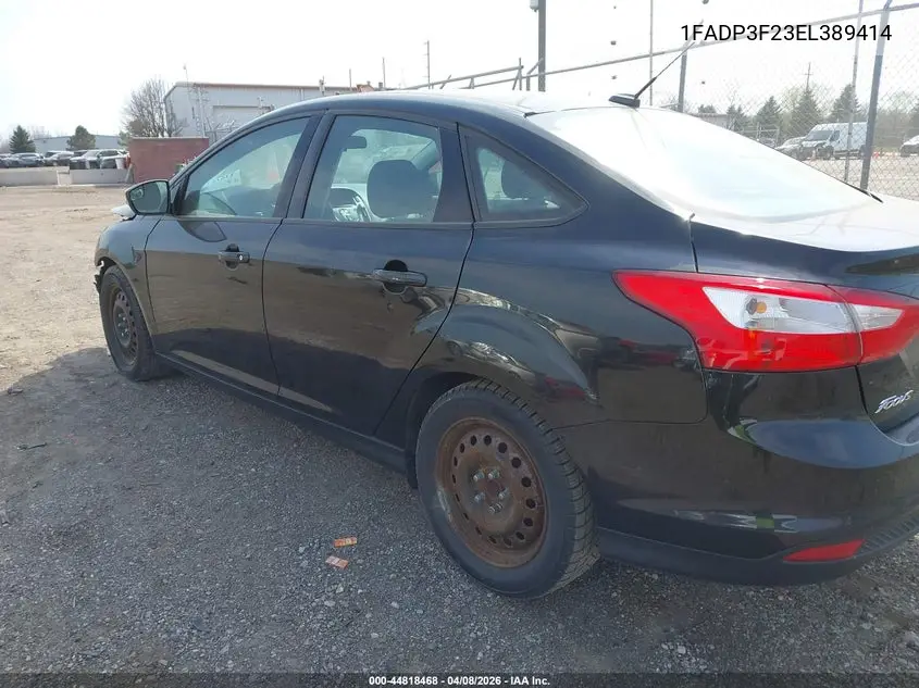 2014 FORD FOCUS VIN 1FADP3F23EL389414 — фото 3