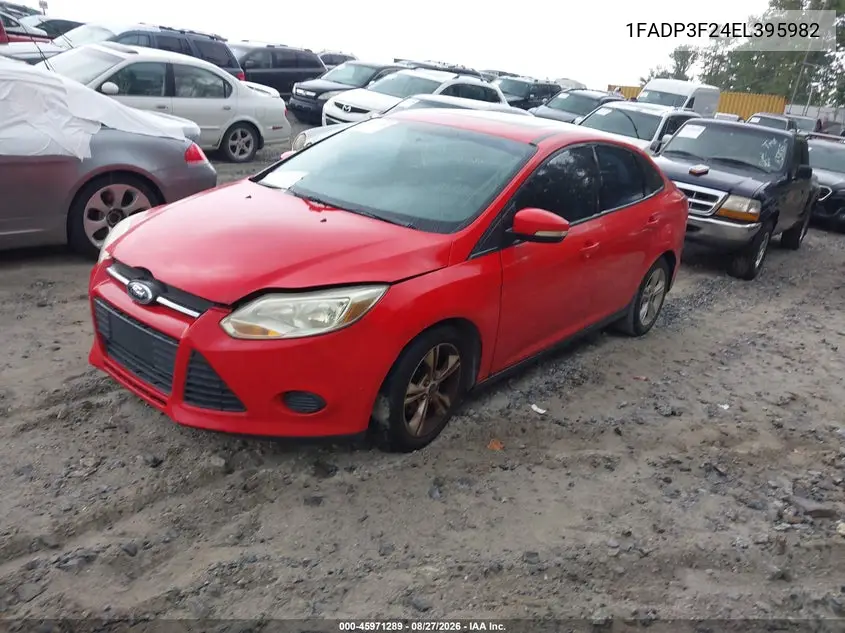 2014 FORD FOCUS VIN 1FADP3F24EL395982 — фото 2