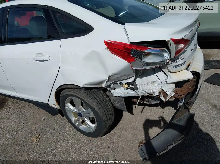 2014 FORD FOCUS VIN 1FADP3F22EL275422 — фото 6