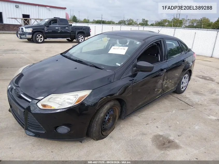 2014 FORD FOCUS VIN 1FADP3E20EL389288 — фото 2