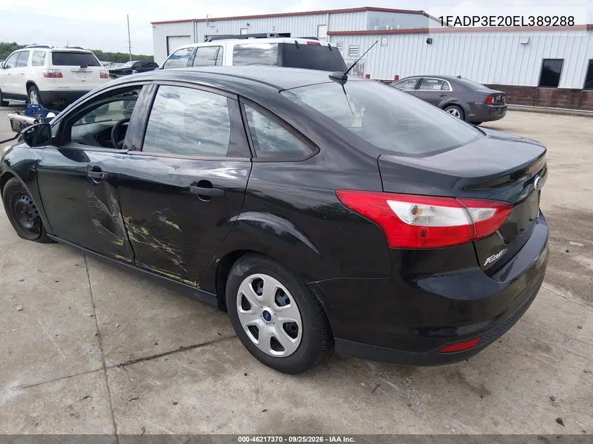 2014 FORD FOCUS VIN 1FADP3E20EL389288 — фото 3