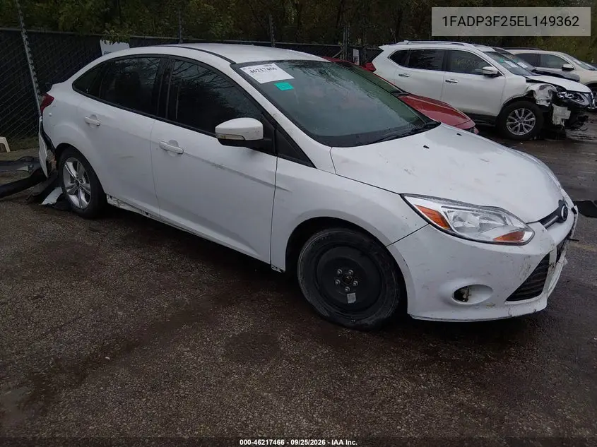 FORD FOCUS 2014, VIN 1FADP3F25EL149362