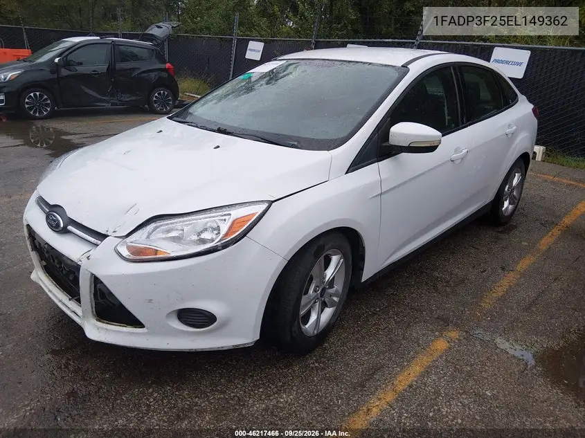 2014 FORD FOCUS VIN 1FADP3F25EL149362 — фото 2