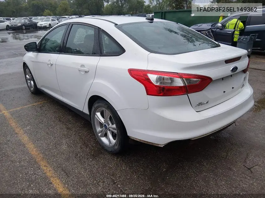2014 FORD FOCUS VIN 1FADP3F25EL149362 — фото 3