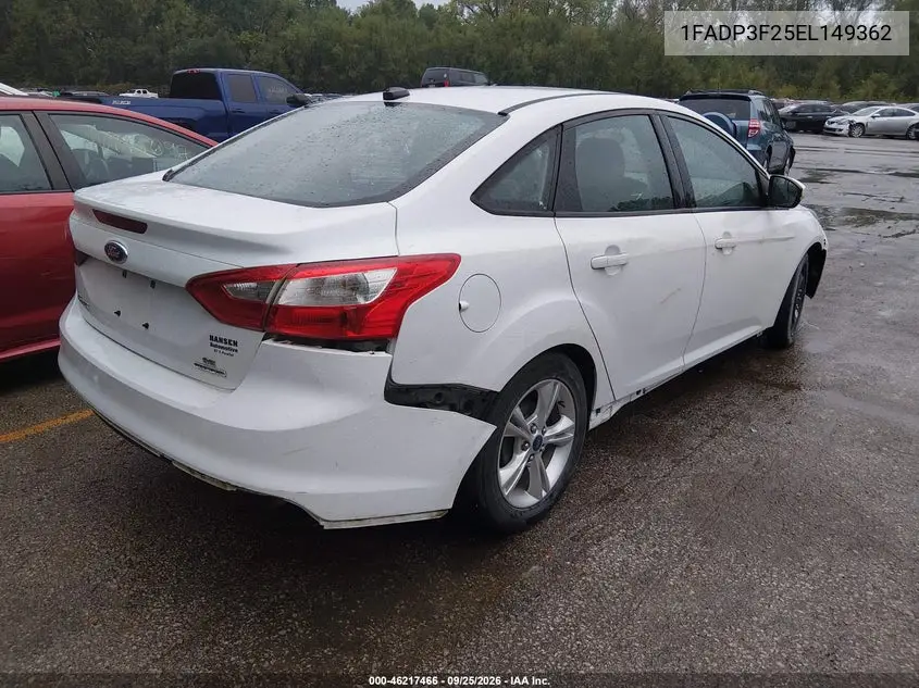 2014 FORD FOCUS VIN 1FADP3F25EL149362 — фото 4