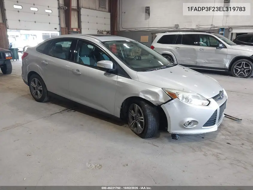 FORD FOCUS 2014, VIN 1FADP3F23EL319783
