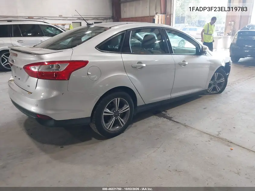 2014 FORD FOCUS VIN 1FADP3F23EL319783 — фото 4