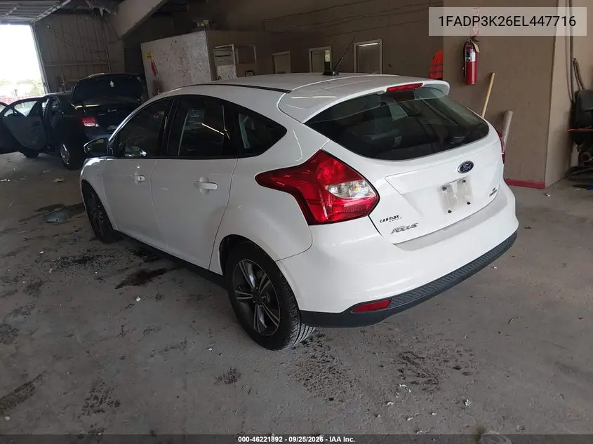 2014 FORD FOCUS VIN 1FADP3K26EL447716 — фото 3