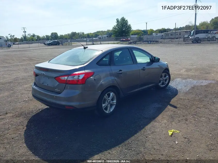 2014 FORD FOCUS VIN 1FADP3F27EL192097 — фото 4