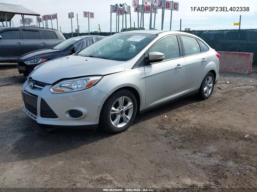 2014 FORD FOCUS VIN 1FADP3F23EL402338 — фото 2