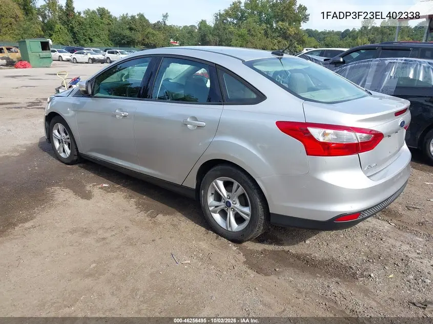 2014 FORD FOCUS VIN 1FADP3F23EL402338 — фото 3
