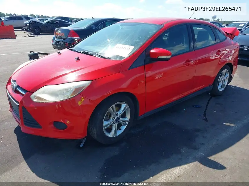 2014 FORD FOCUS VIN 1FADP3F29EL265471 — фото 2