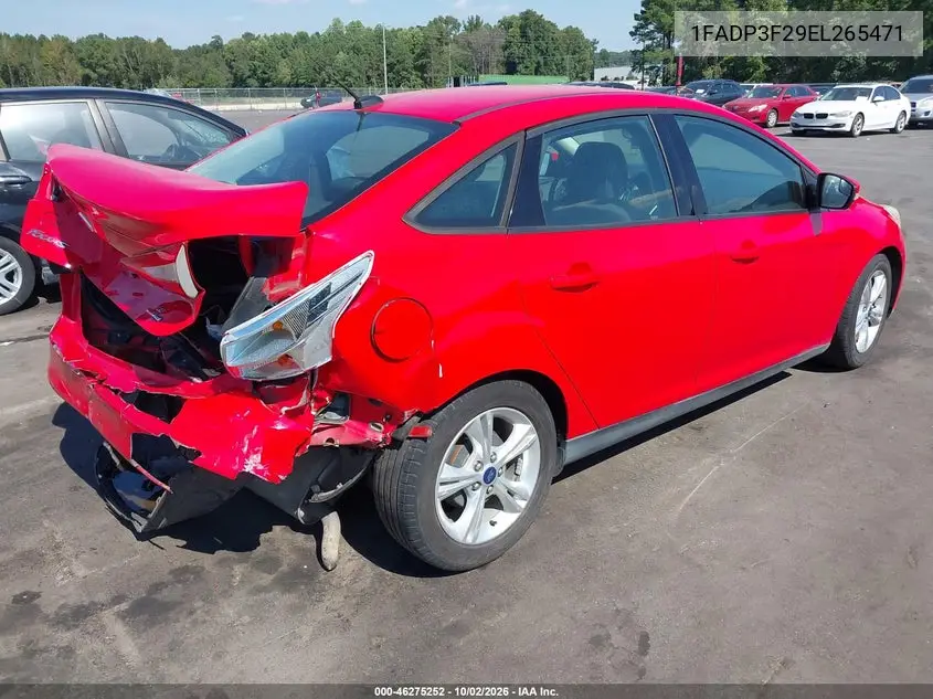 2014 FORD FOCUS VIN 1FADP3F29EL265471 — фото 4