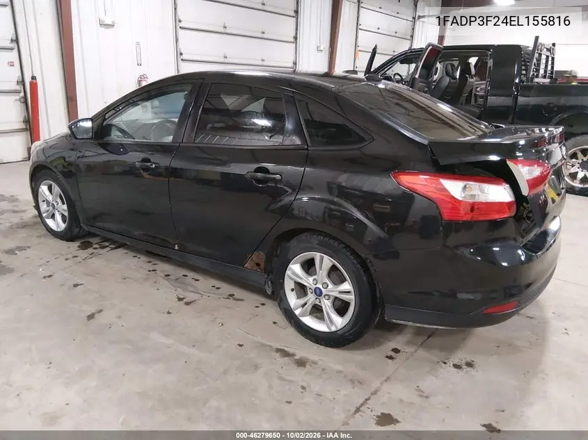 2014 FORD FOCUS VIN 1FADP3F24EL155816 — фото 3