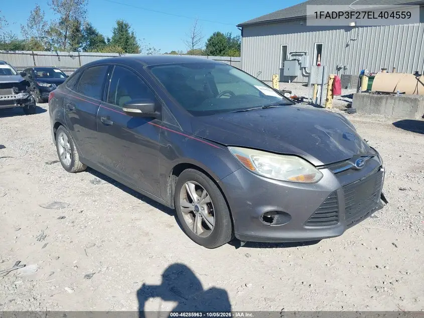 FORD FOCUS 2014, VIN 1FADP3F27EL404559