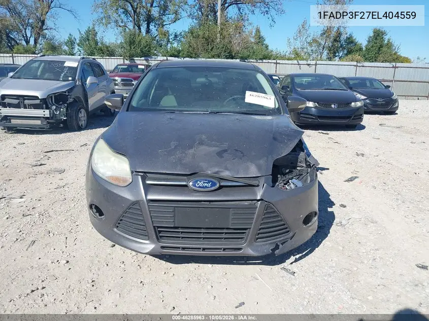 2014 FORD FOCUS VIN 1FADP3F27EL404559 — фото 12