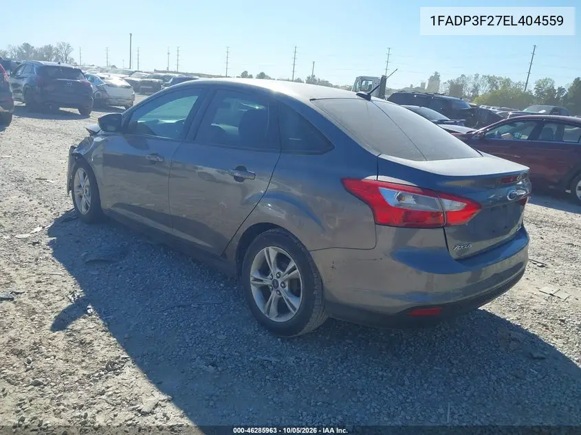 2014 FORD FOCUS VIN 1FADP3F27EL404559 — фото 3
