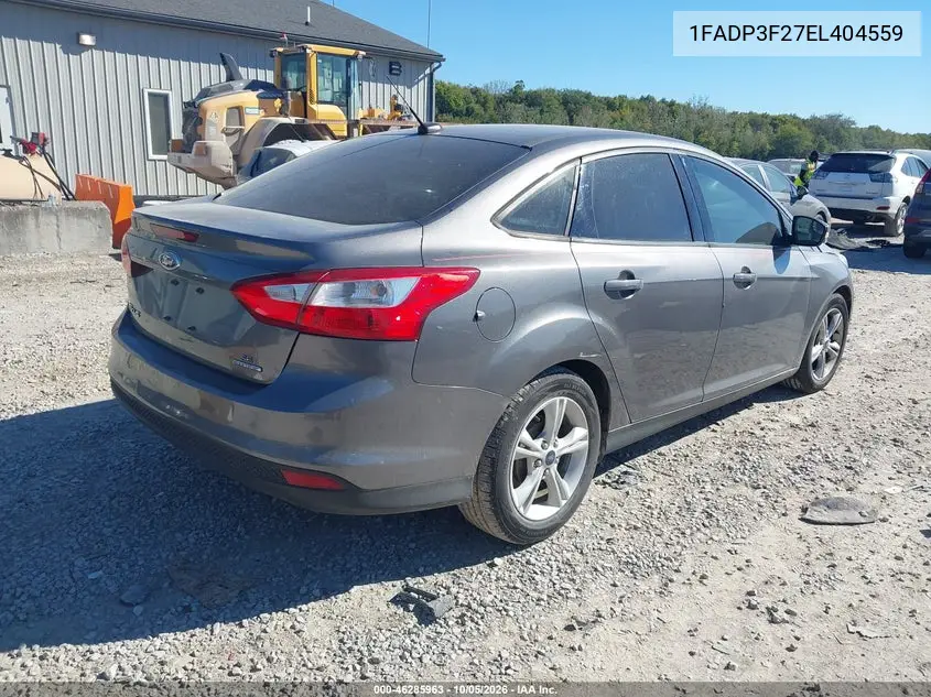 2014 FORD FOCUS VIN 1FADP3F27EL404559 — фото 4