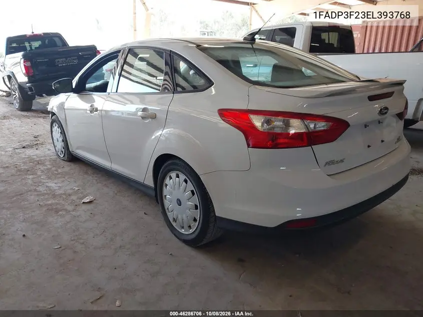 2014 FORD FOCUS VIN 1FADP3F23EL393768 — фото 3