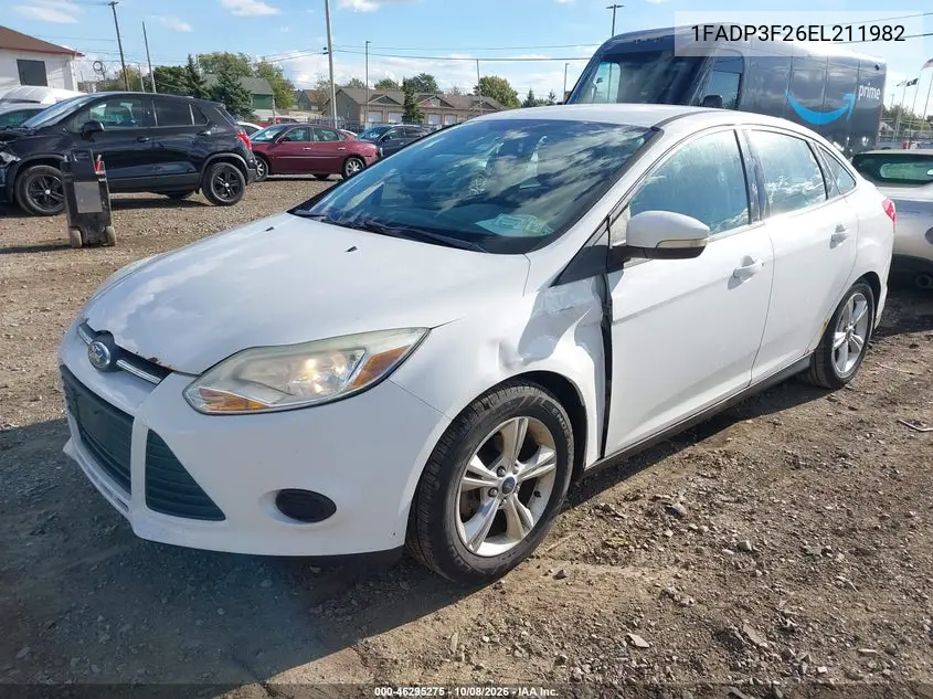 2014 FORD FOCUS VIN 1FADP3F26EL211982 — фото 2