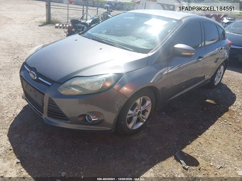 2014 FORD FOCUS VIN 1FADP3K2XEL184551 — фото 2