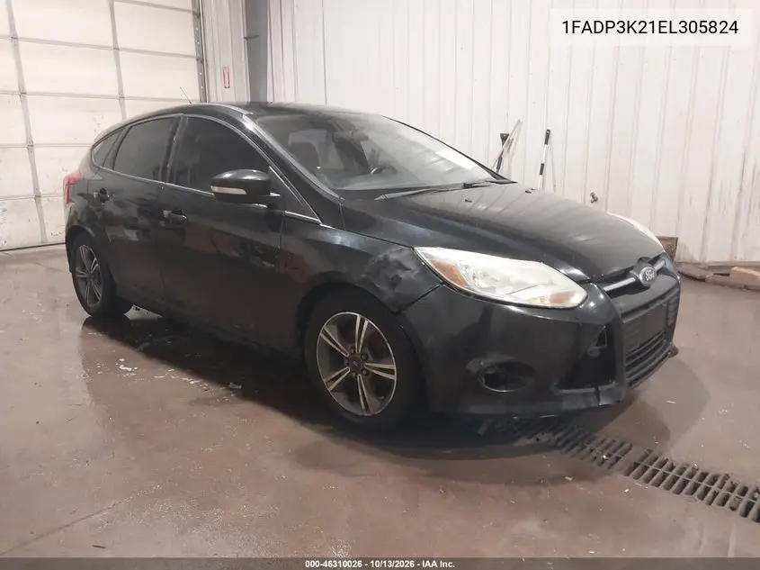 FORD FOCUS 2014, VIN 1FADP3K21EL305824