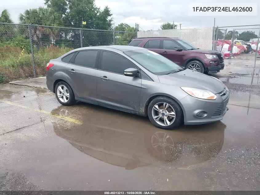 FORD FOCUS 2014, VIN 1FADP3F24EL462600
