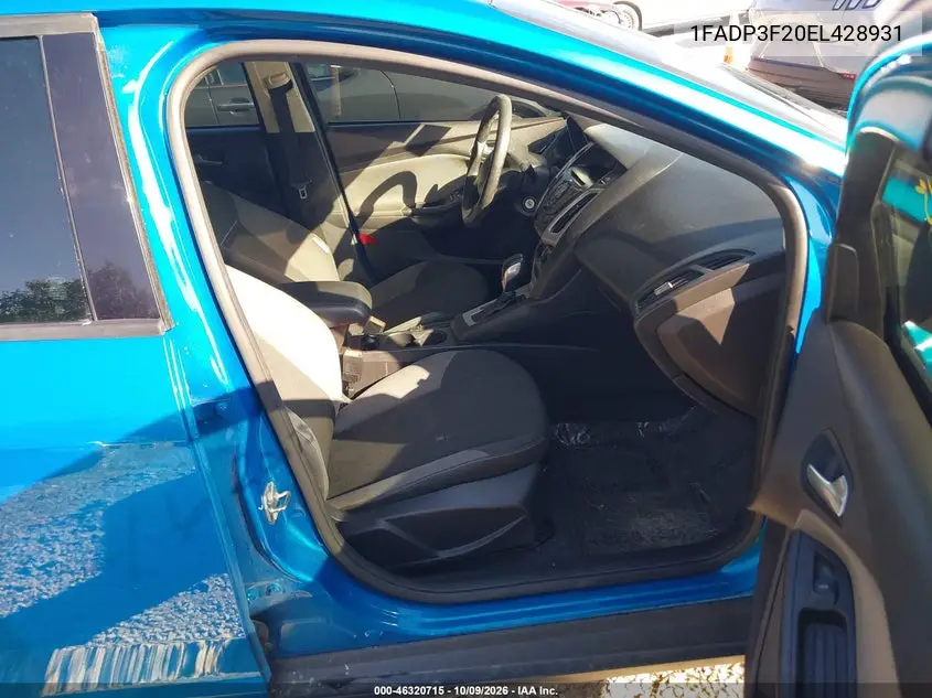 2014 FORD FOCUS VIN 1FADP3F20EL428931 — фото 5