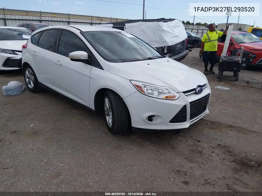 FORD FOCUS 2014, VIN 1FADP3K27EL293520