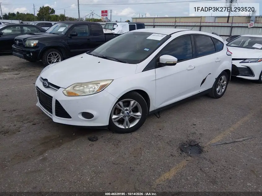 2014 FORD FOCUS VIN 1FADP3K27EL293520 — фото 2