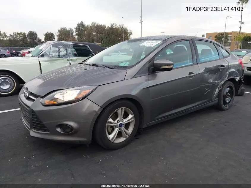2014 FORD FOCUS VIN 1FADP3F23EL414103 — фото 2