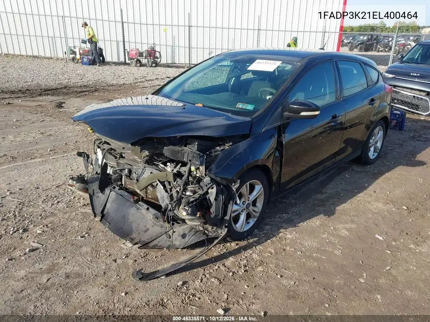 2014 FORD FOCUS VIN 1FADP3K21EL400464 — фото 2