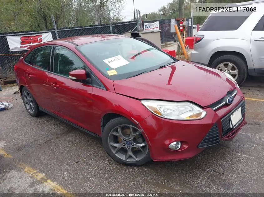 FORD FOCUS 2014, VIN 1FADP3F2XEL117068