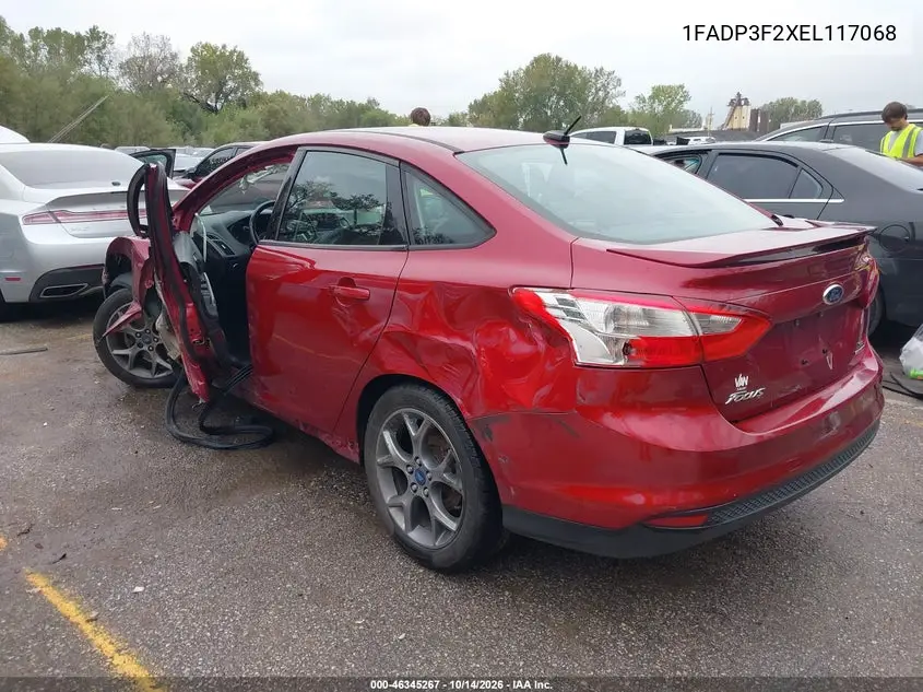 2014 FORD FOCUS VIN 1FADP3F2XEL117068 — фото 3