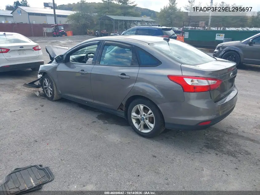 2014 FORD FOCUS VIN 1FADP3F29EL295697 — фото 3