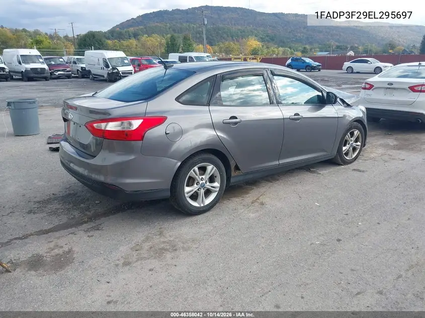 2014 FORD FOCUS VIN 1FADP3F29EL295697 — фото 4