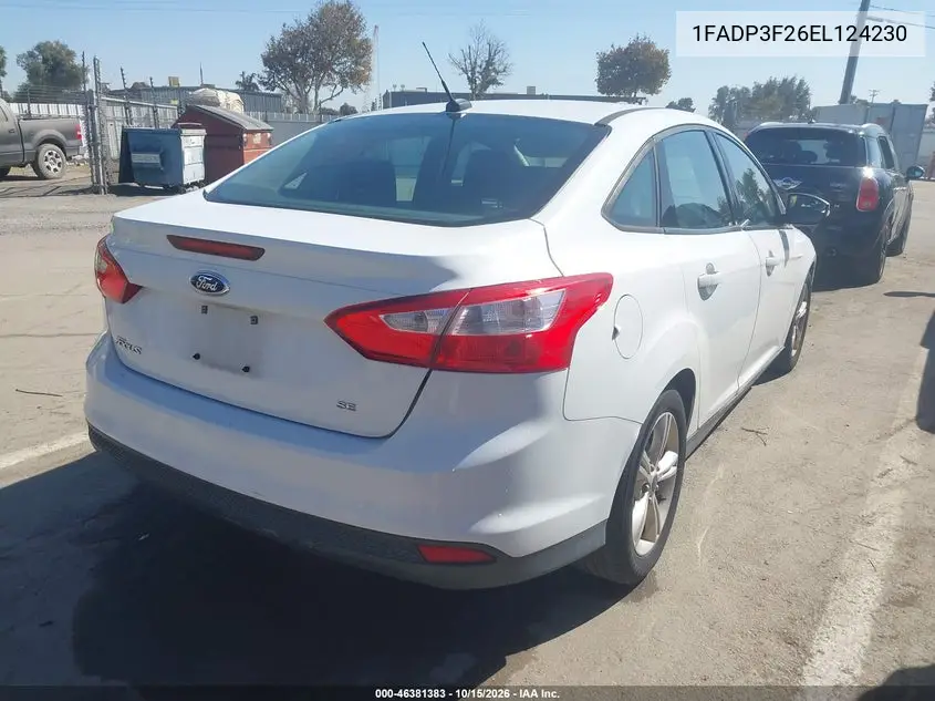 2014 FORD FOCUS VIN 1FADP3F26EL124230 — фото 4