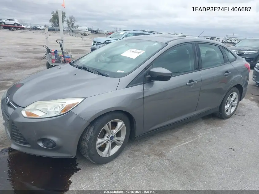 2014 FORD FOCUS VIN 1FADP3F24EL406687 — фото 2