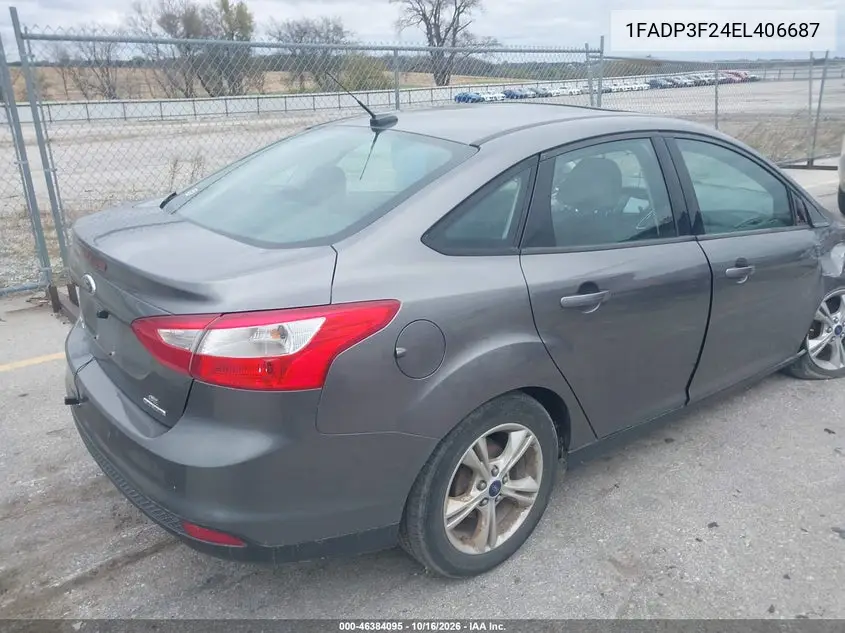 2014 FORD FOCUS VIN 1FADP3F24EL406687 — фото 4
