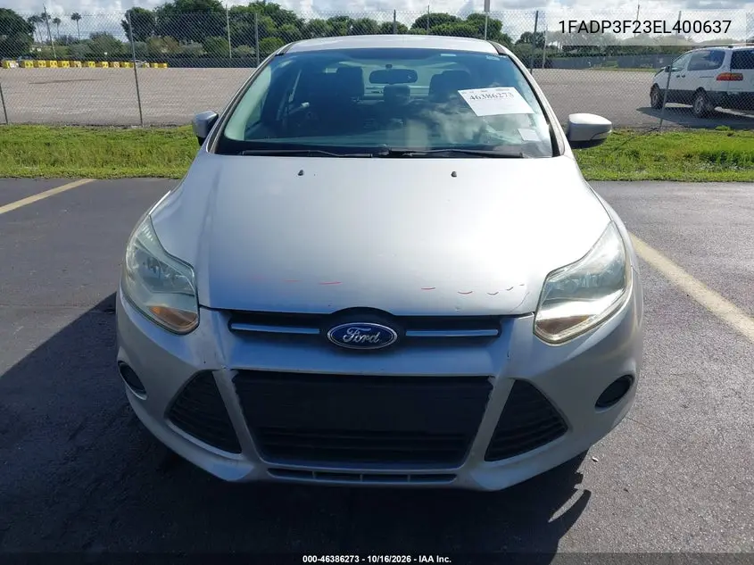 2014 FORD FOCUS VIN 1FADP3F23EL400637 — фото 12