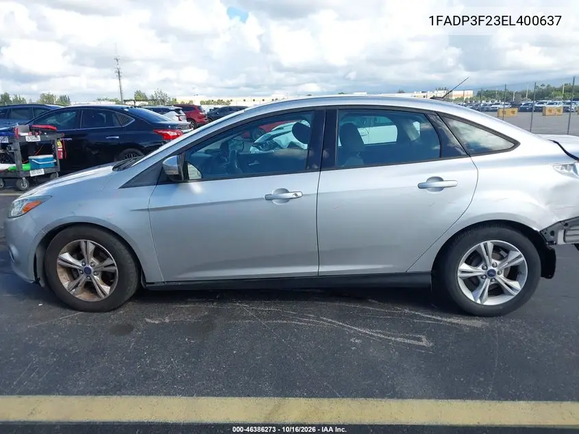 2014 FORD FOCUS VIN 1FADP3F23EL400637 — фото 14