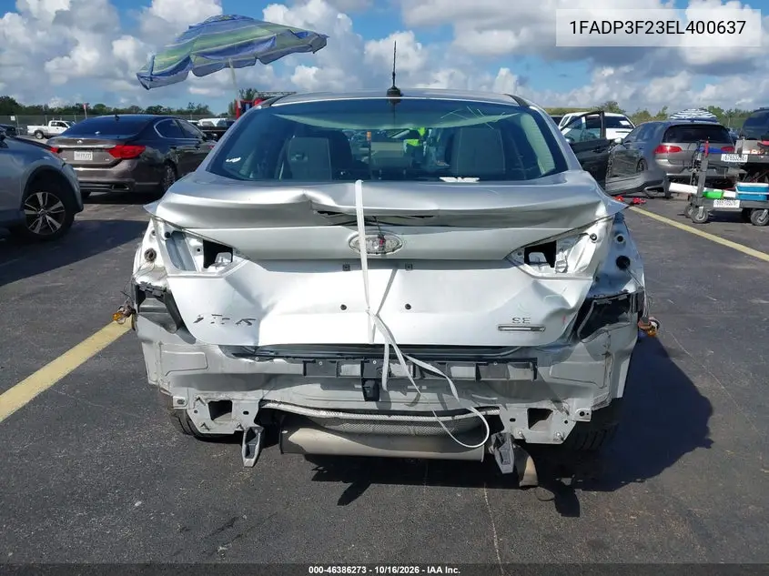 2014 FORD FOCUS VIN 1FADP3F23EL400637 — фото 16