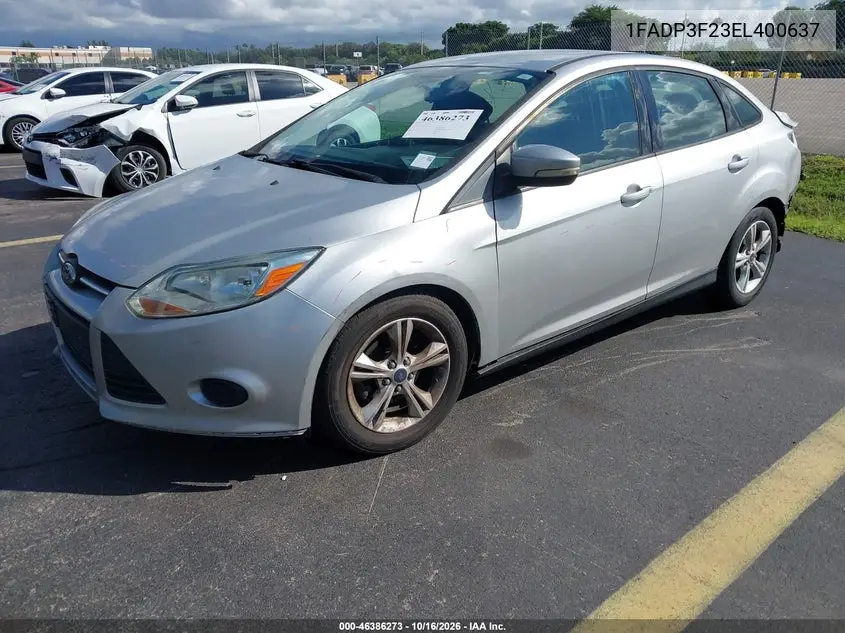2014 FORD FOCUS VIN 1FADP3F23EL400637 — фото 2