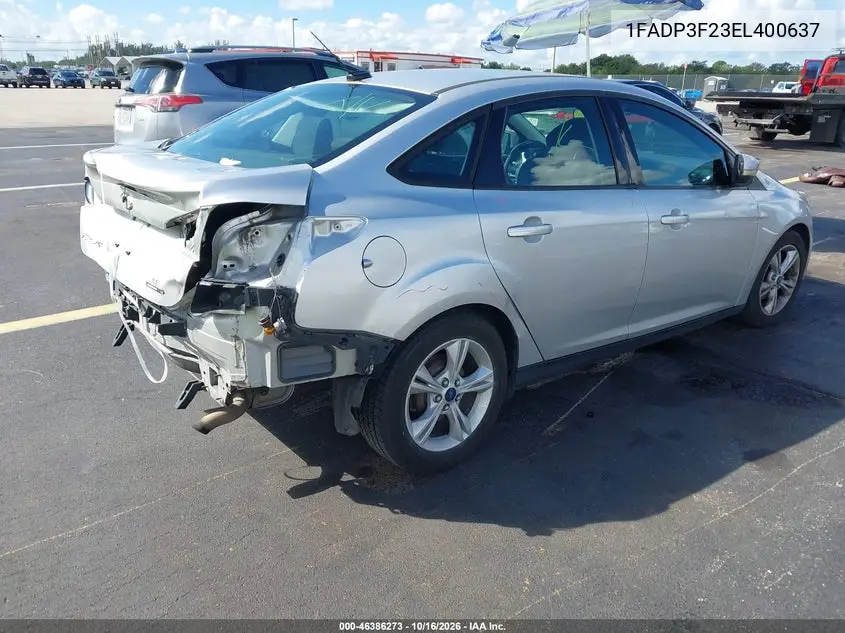 2014 FORD FOCUS VIN 1FADP3F23EL400637 — фото 4